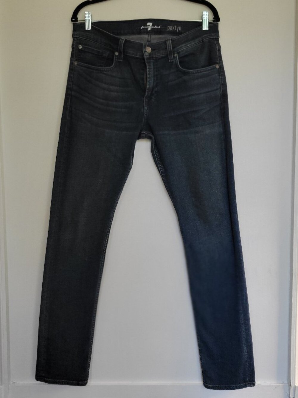 7 For All Mankind Paxtyn Men's Skinny Jeans Size 33 x 30 Stretch Denim